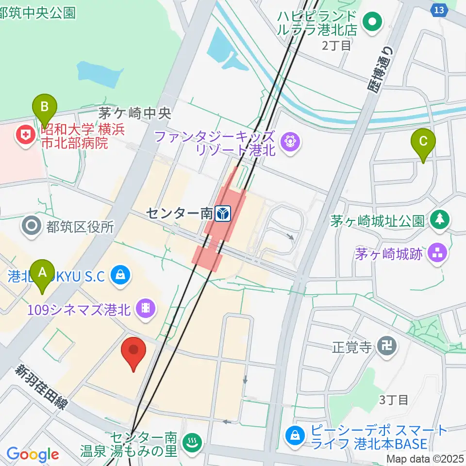 ホーリーアローズボーカルスクール周辺のホテル一覧地図