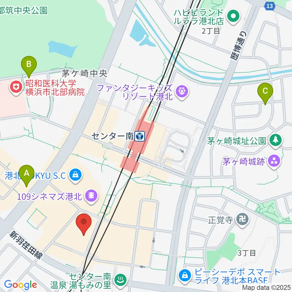 ホーリーアローズボーカルスクール周辺のホテル一覧地図