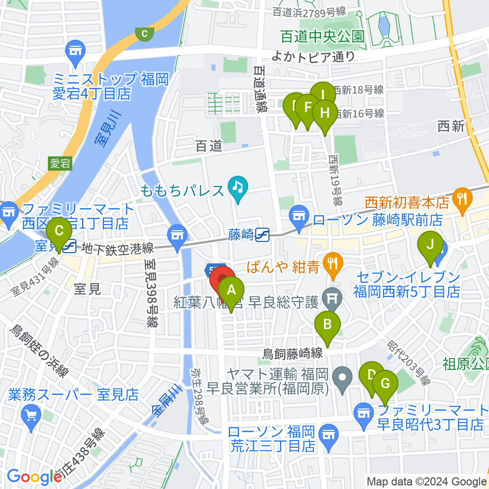 日本楽芸社 ピアノパーク周辺のホテル一覧地図