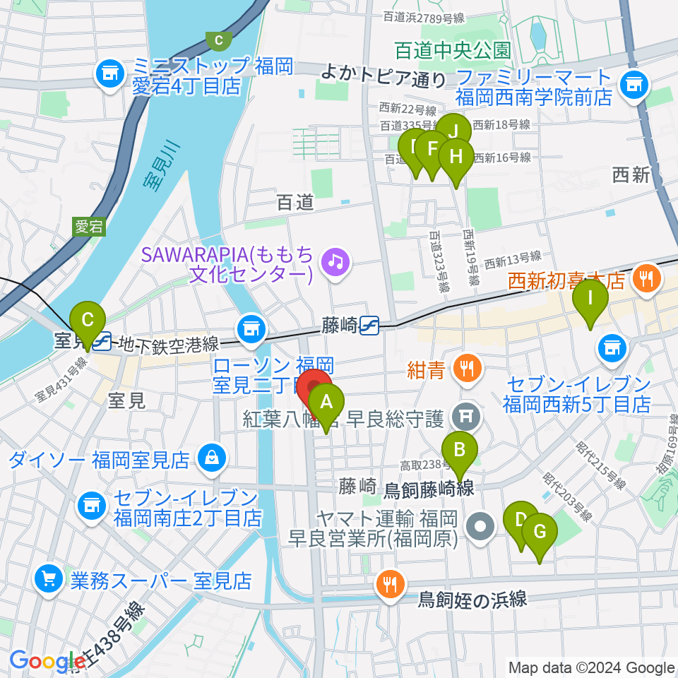 日本楽芸社 ピアノパーク周辺のホテル一覧地図