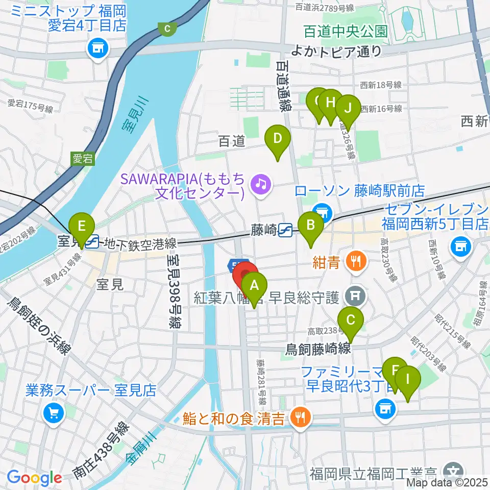 日本楽芸社 ピアノパーク周辺のホテル一覧地図