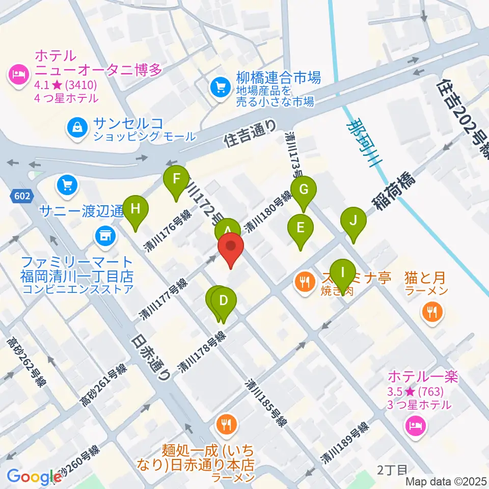 キャバーンビート周辺のホテル一覧地図