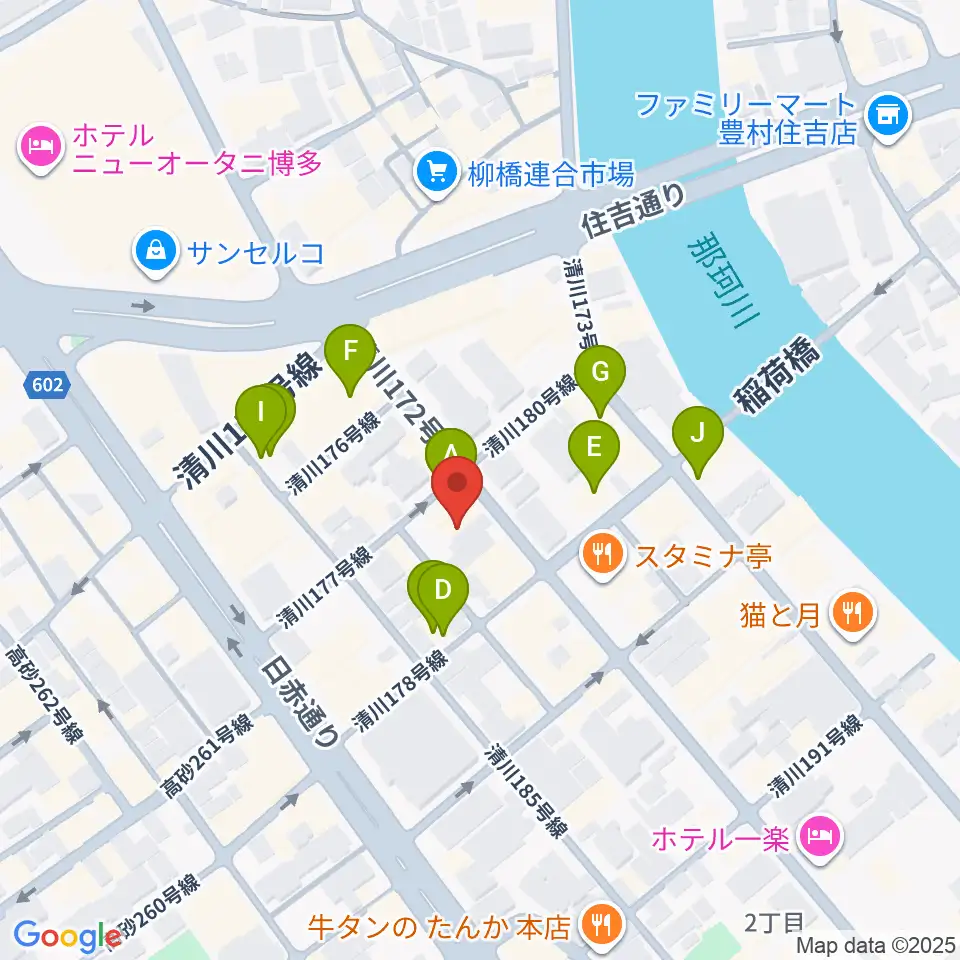 キャバーンビート周辺のホテル一覧地図