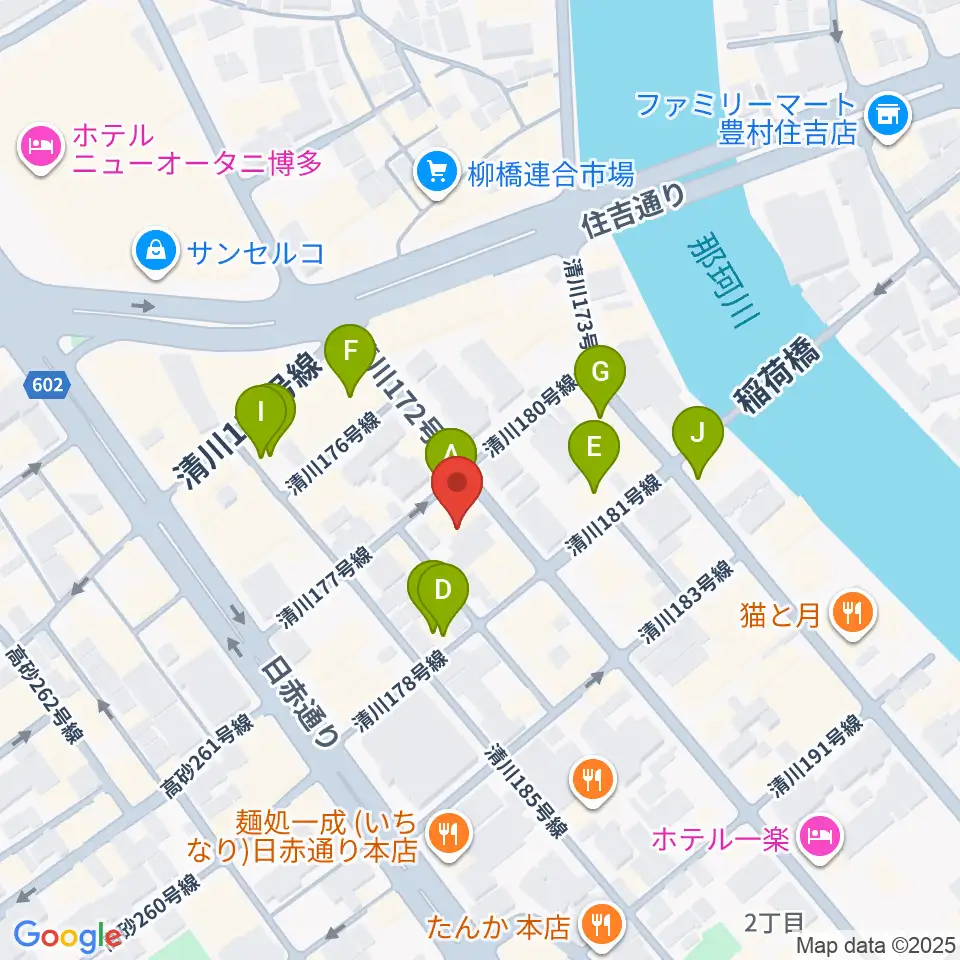 キャバーンビート周辺のホテル一覧地図