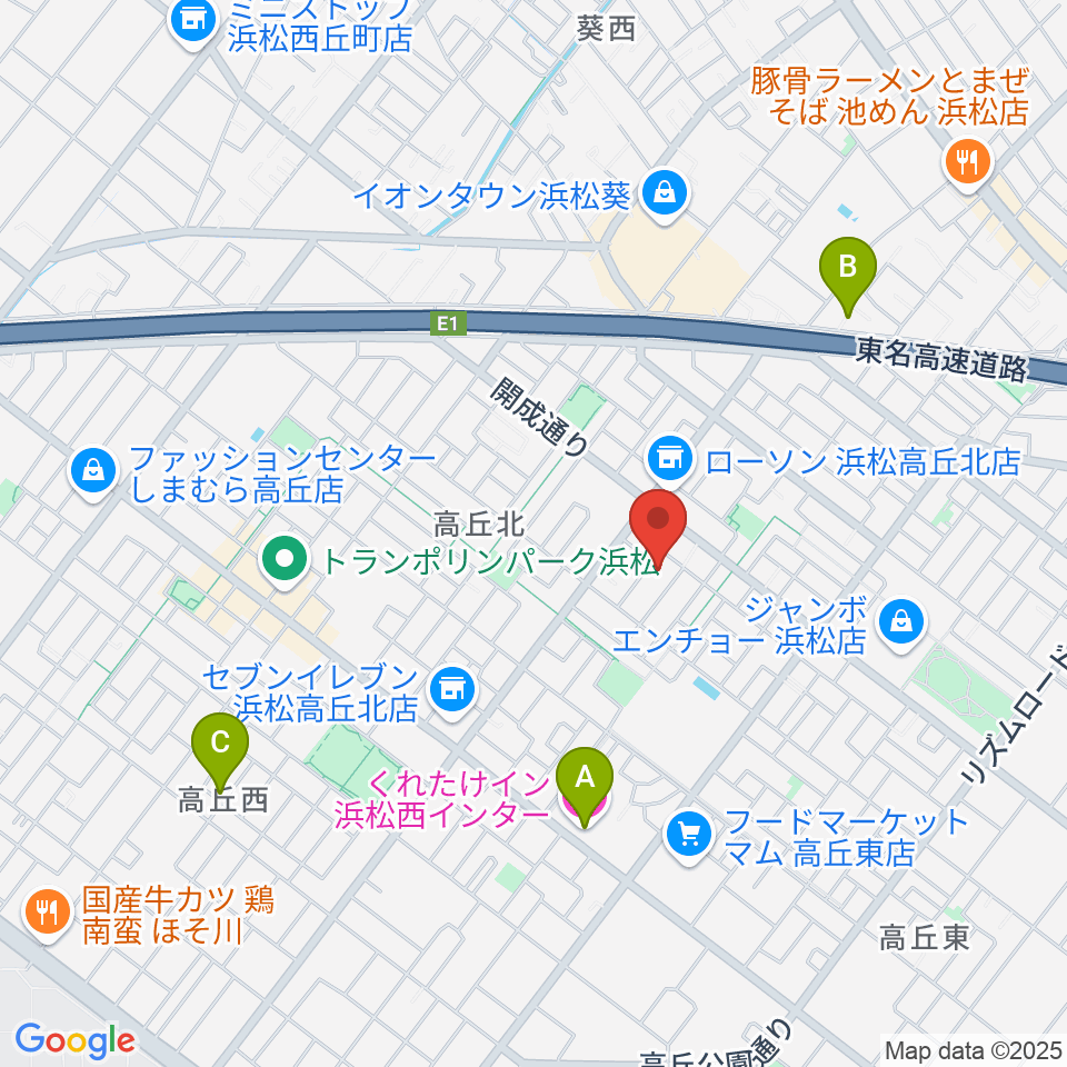 きたいち音楽教室周辺のホテル一覧地図