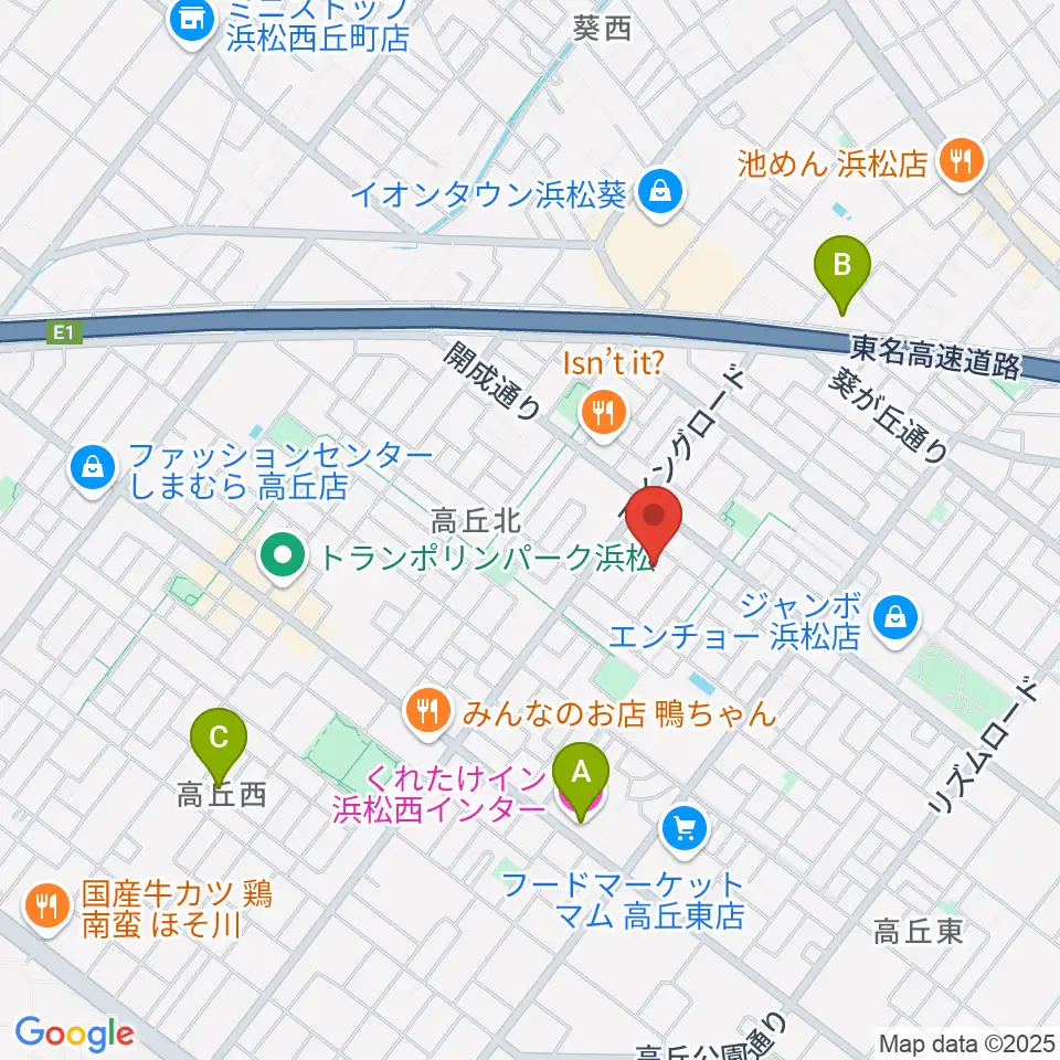 きたいち音楽教室周辺のホテル一覧地図