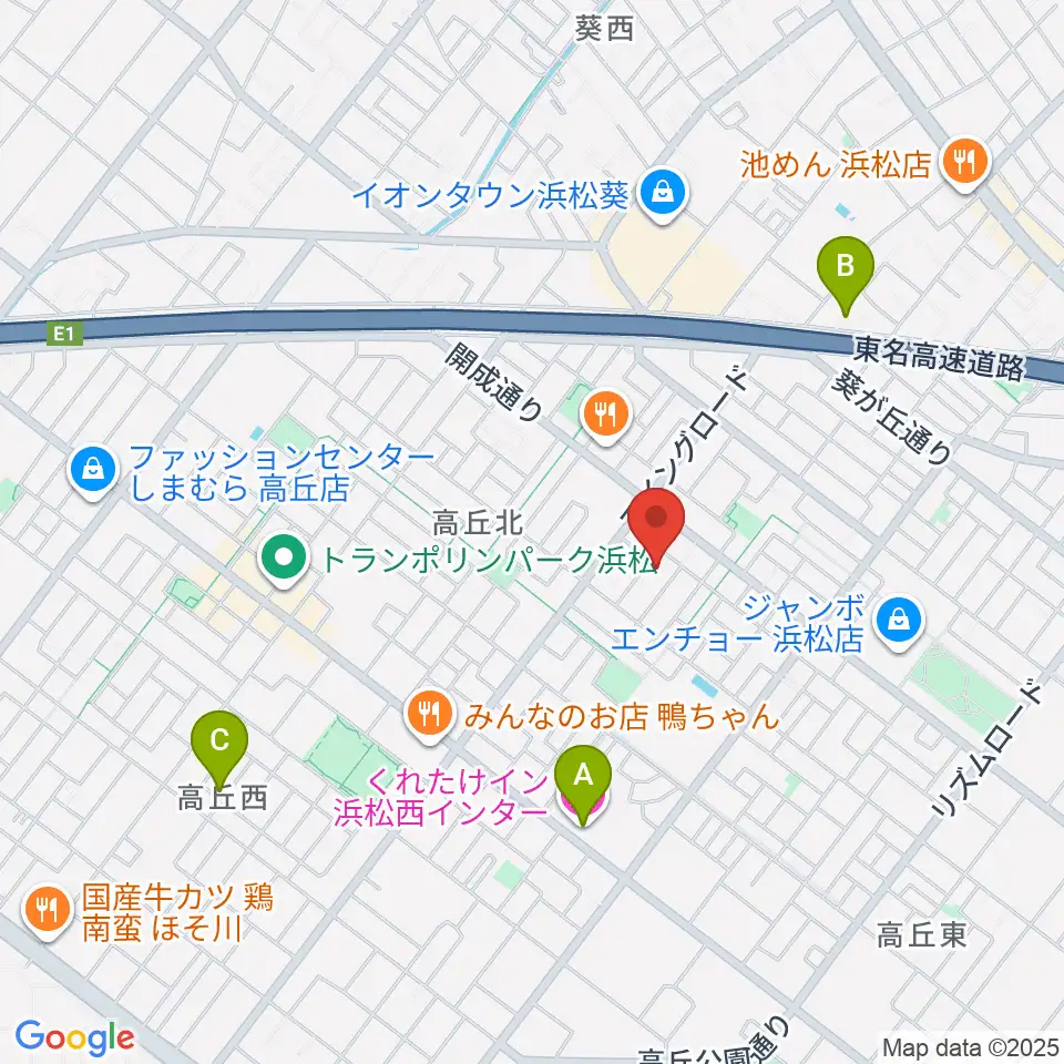 きたいち音楽教室周辺のホテル一覧地図