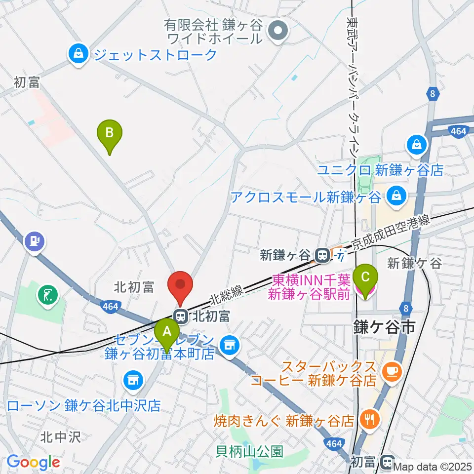 ハンドワイヤードガレージ周辺のホテル一覧地図