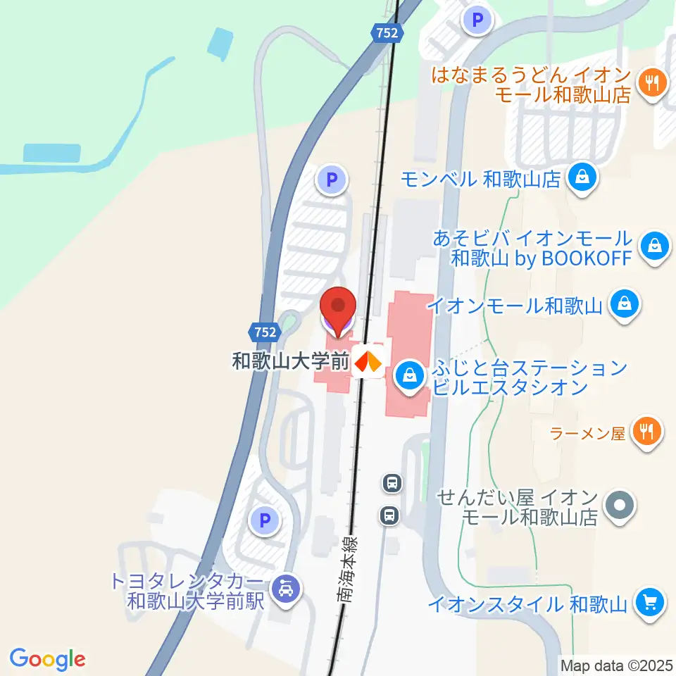 和歌山シェルター周辺のホテル一覧地図
