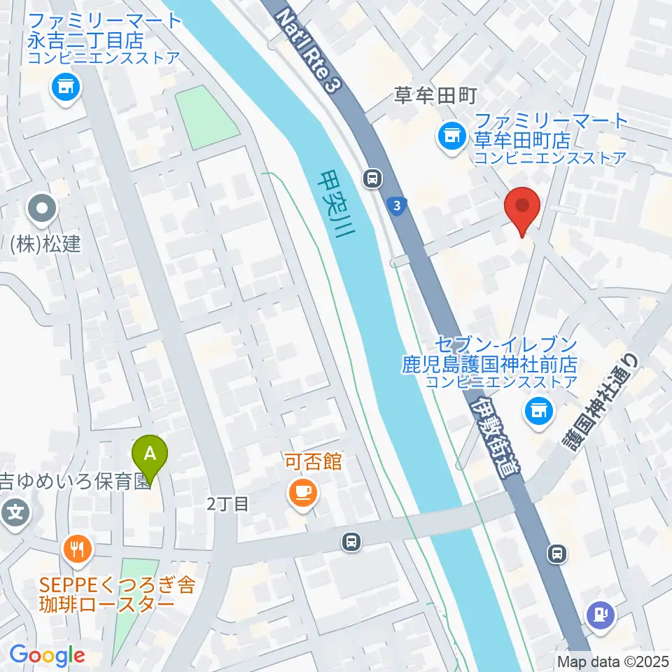 中央楽器周辺のホテル一覧地図