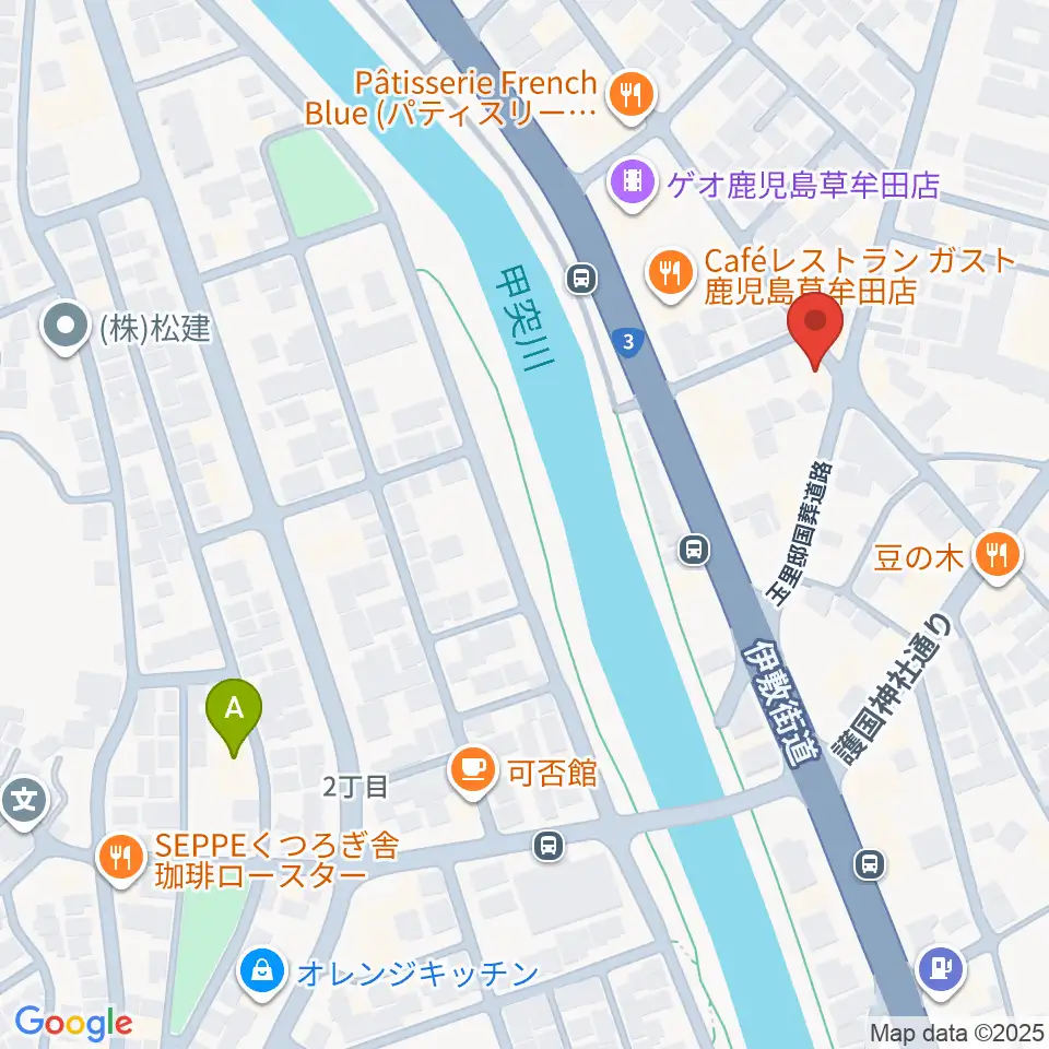 中央楽器周辺のホテル一覧地図