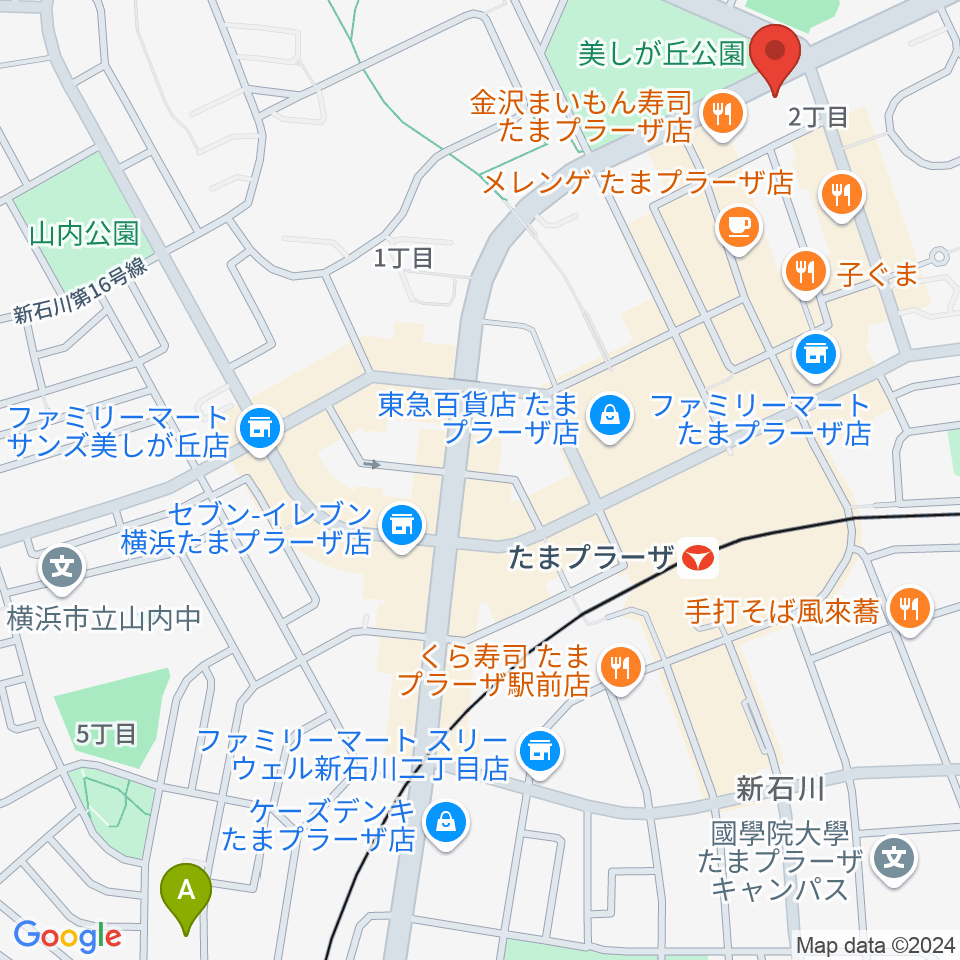 たまプラーザ STUDIO21周辺のホテル一覧地図