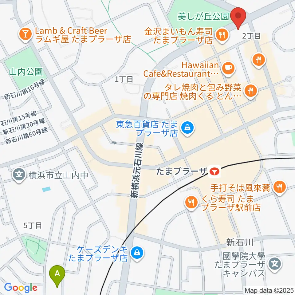 たまプラーザ STUDIO21周辺のホテル一覧地図
