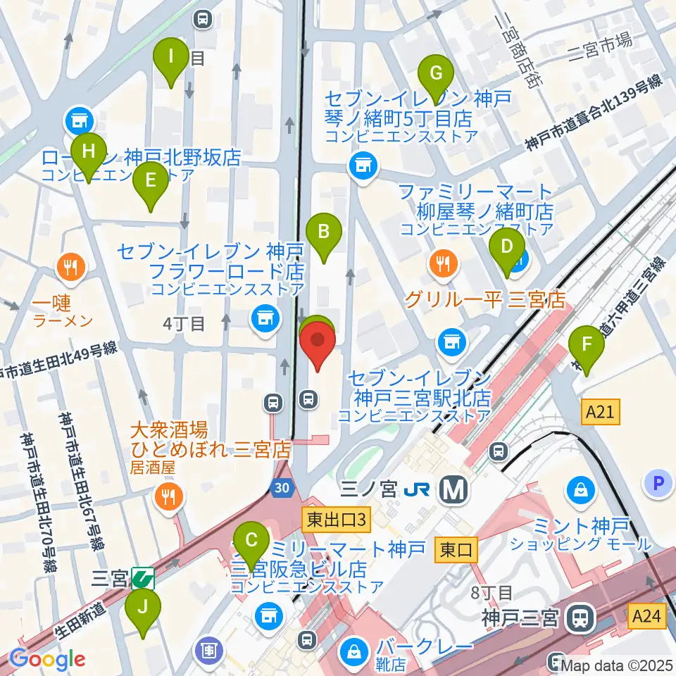 サウンド・トア周辺のホテル一覧地図