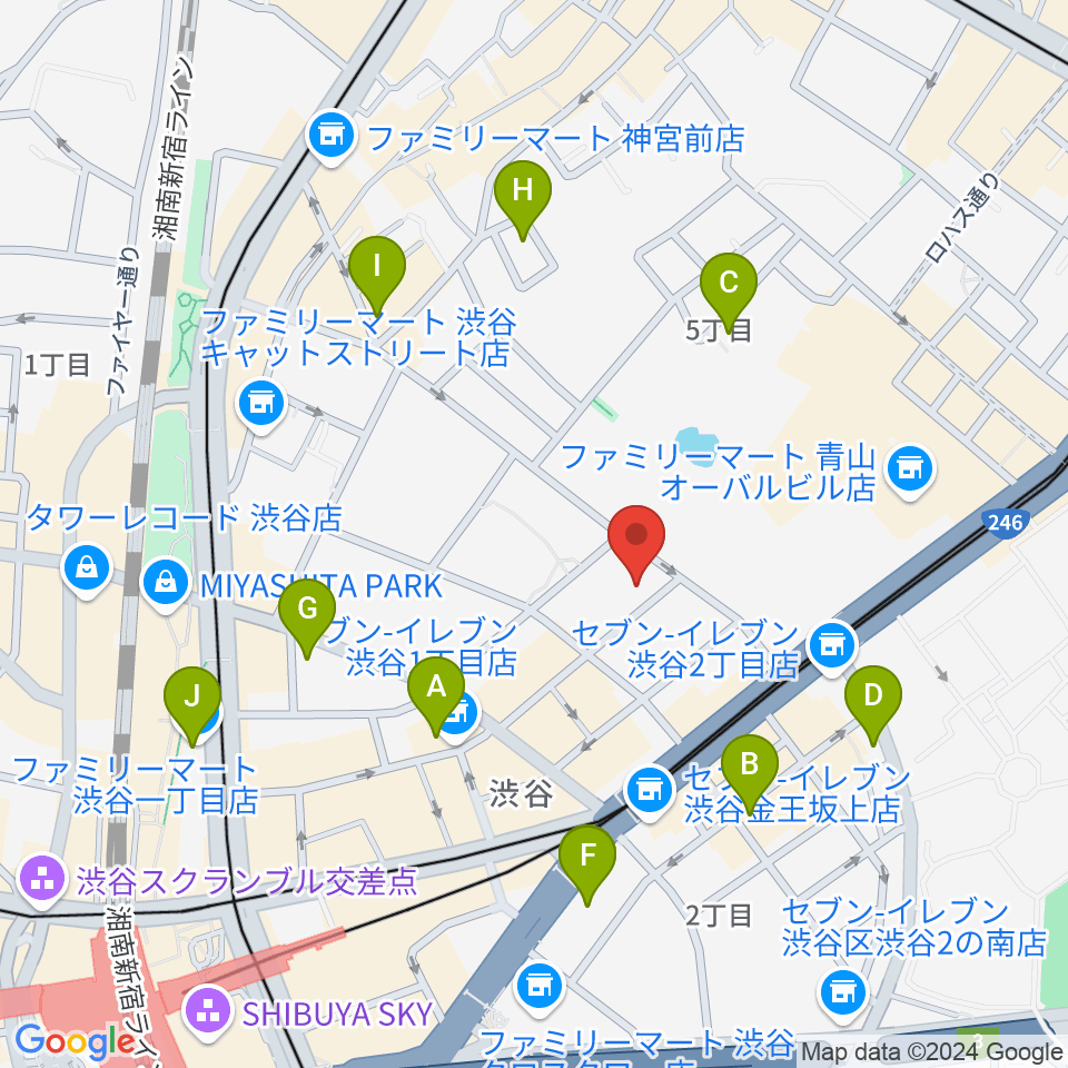 DDD青山クロスシアター周辺のホテル一覧地図