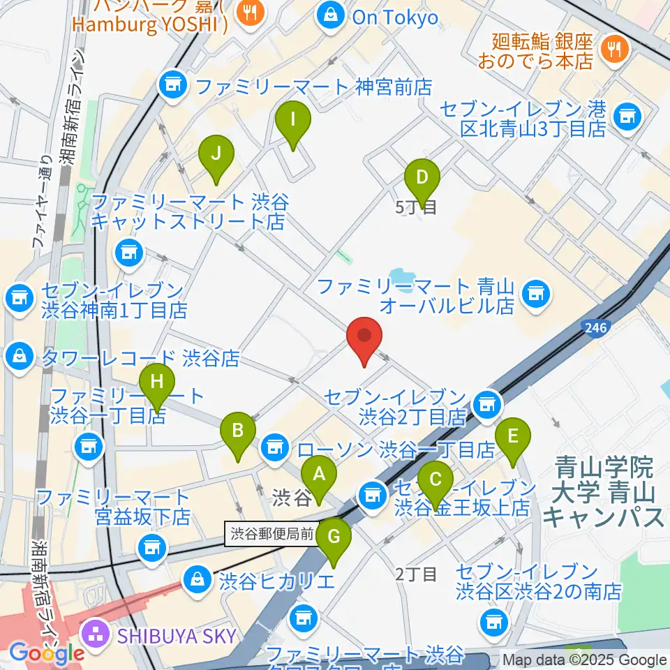 DDD青山クロスシアター周辺のホテル一覧地図