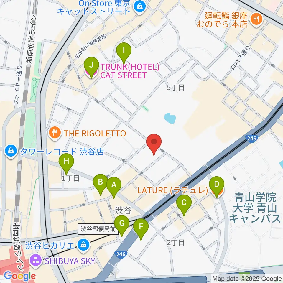DDD青山クロスシアター周辺のホテル一覧地図