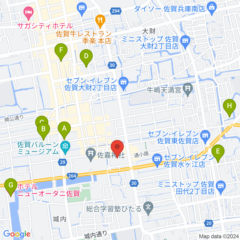 夢楽人周辺のホテル一覧地図