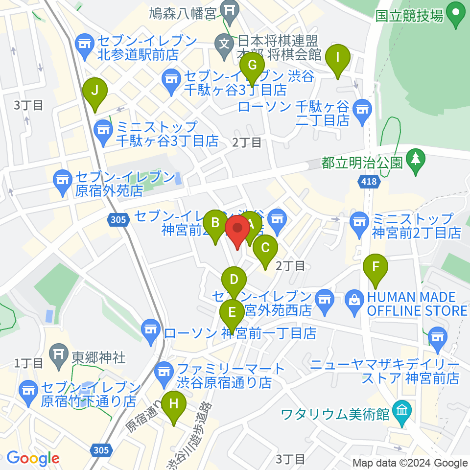 STUDIO SHANGRI-LA周辺のホテル一覧地図