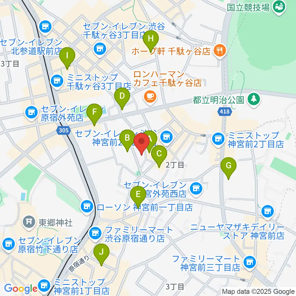 STUDIO SHANGRI-LA周辺のホテル一覧地図