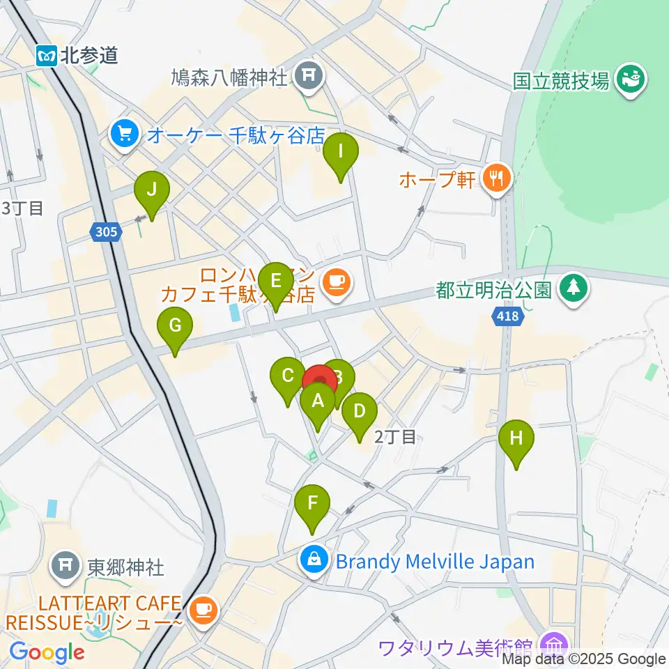 STUDIO SHANGRI-LA周辺のホテル一覧地図