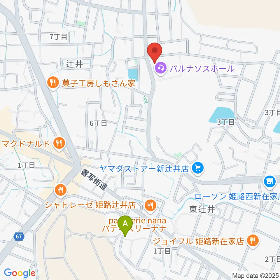 パルナソスホール周辺のホテル一覧地図