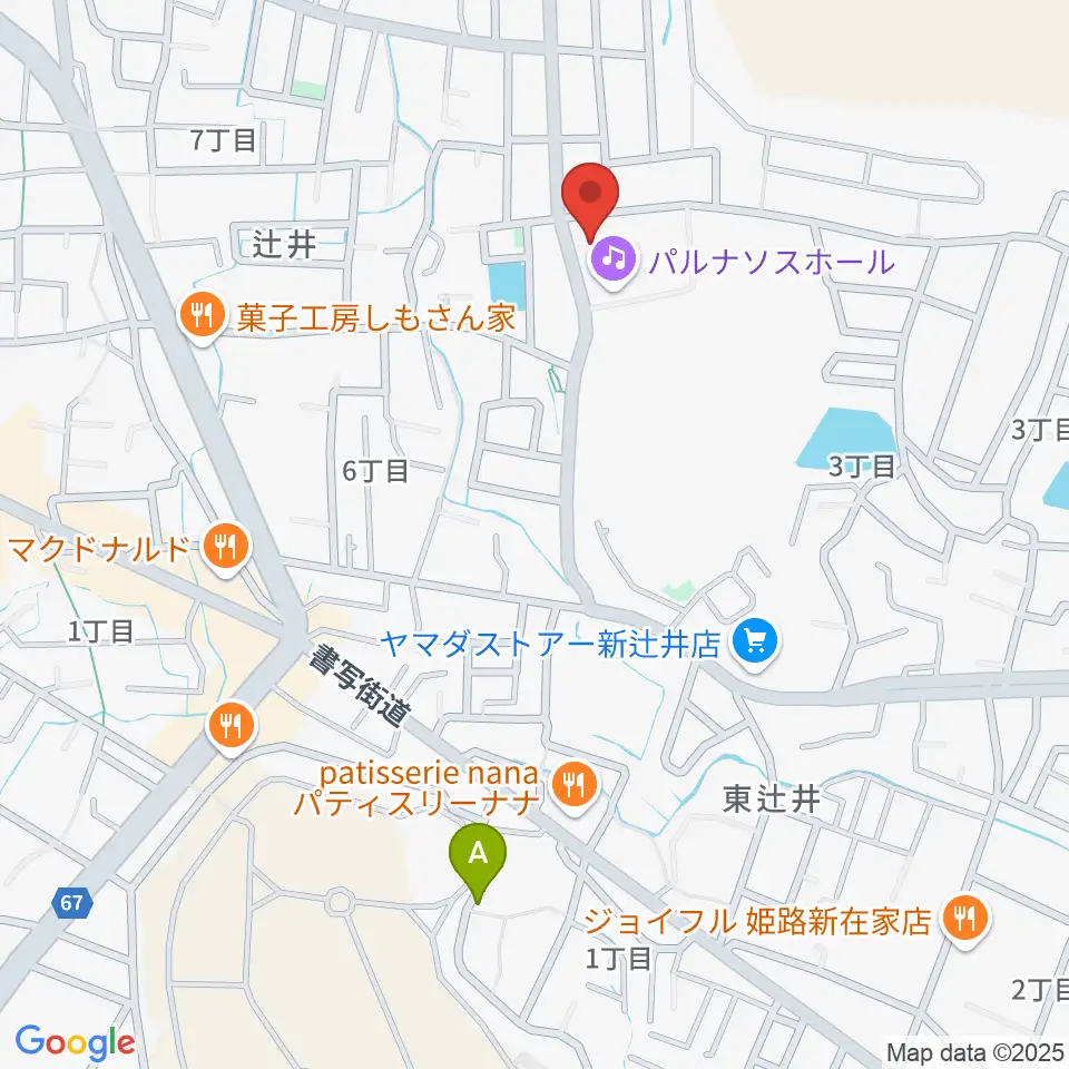 パルナソスホール周辺のホテル一覧地図