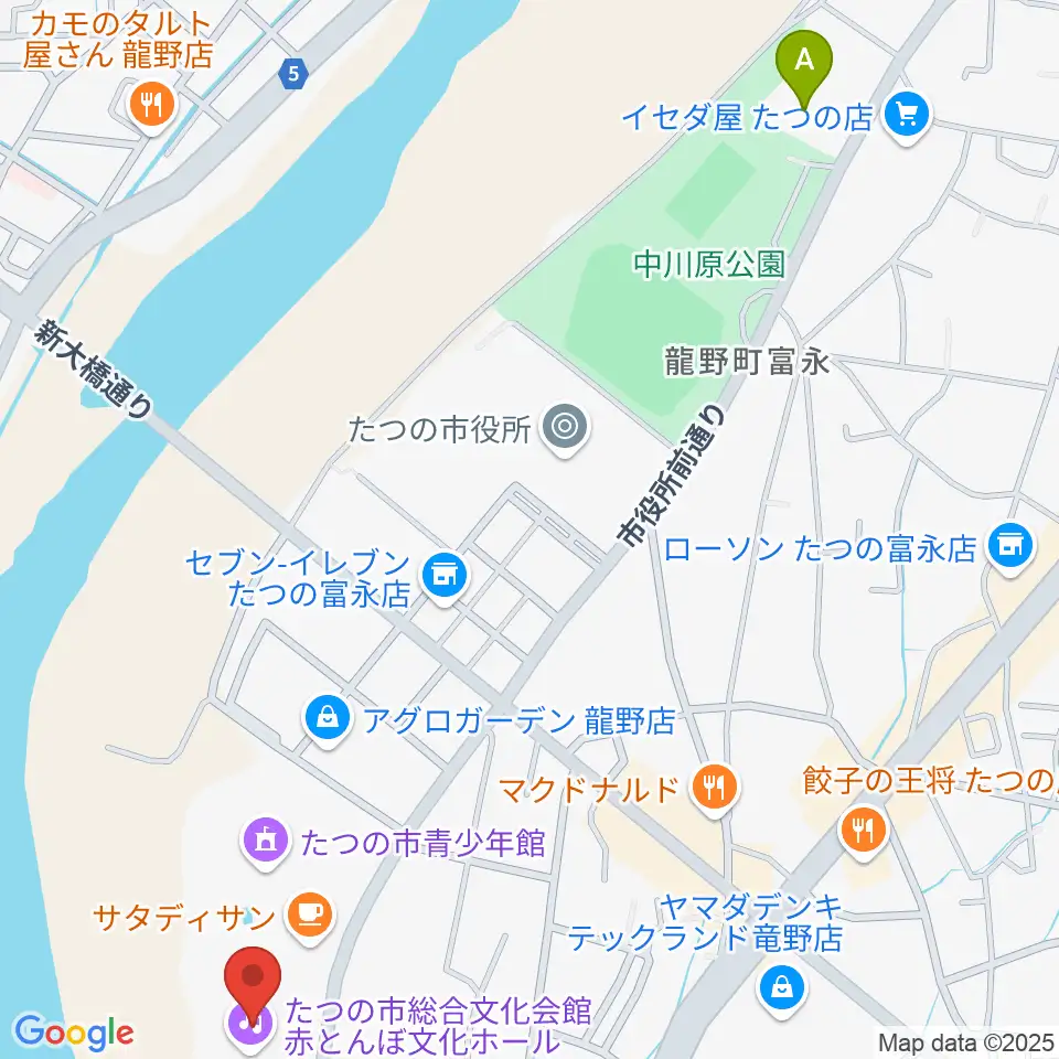 赤とんぼ文化ホール周辺のホテル一覧地図