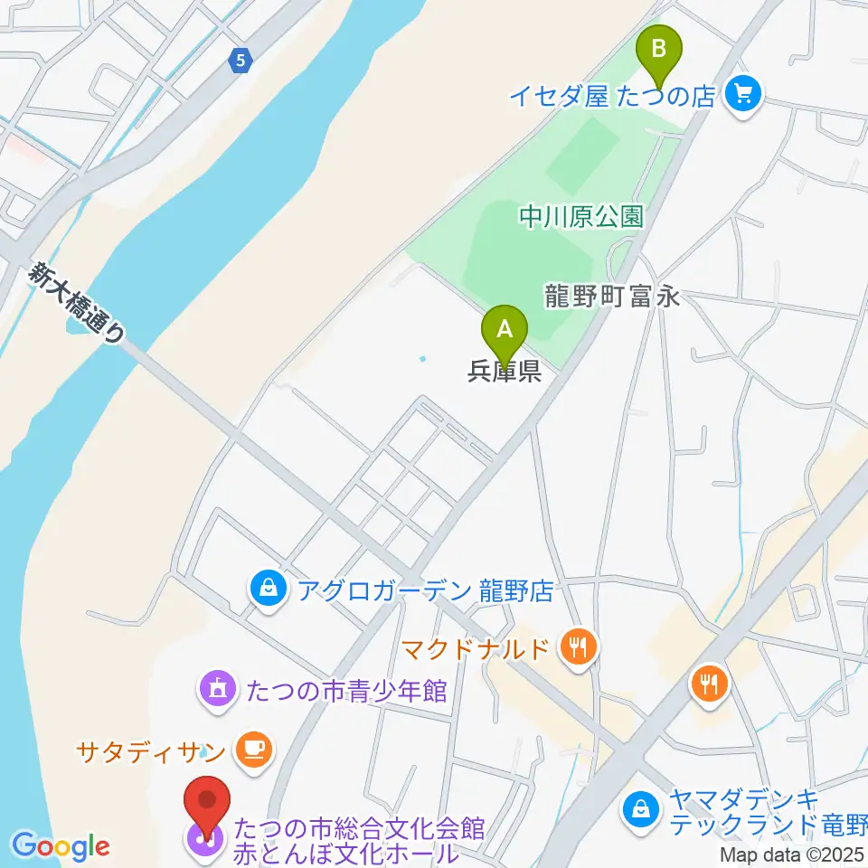 赤とんぼ文化ホール周辺のホテル一覧地図