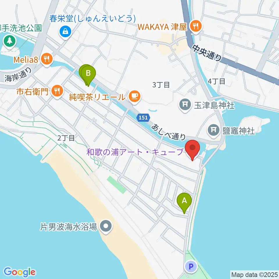 和歌の浦アート・キューブ周辺のホテル一覧地図