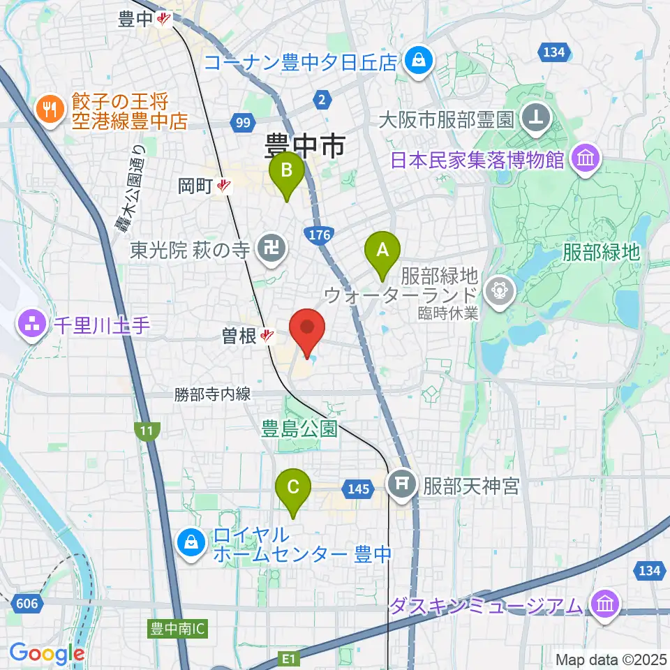 アクア文化ホール周辺のホテル一覧地図