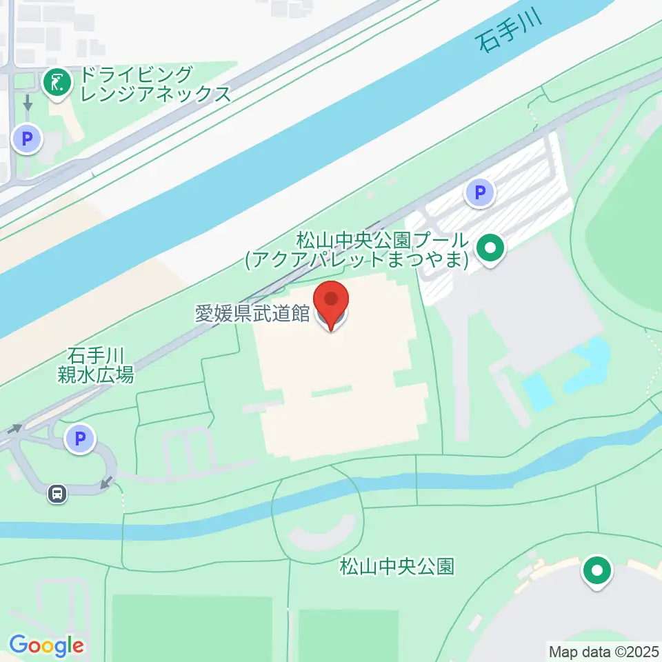 愛媛県武道館周辺のホテル一覧地図