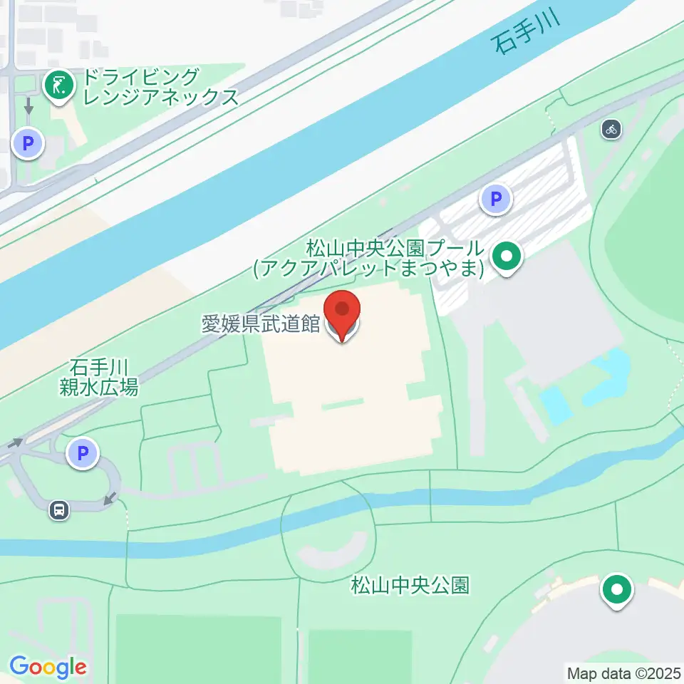 愛媛県武道館周辺のホテル一覧地図