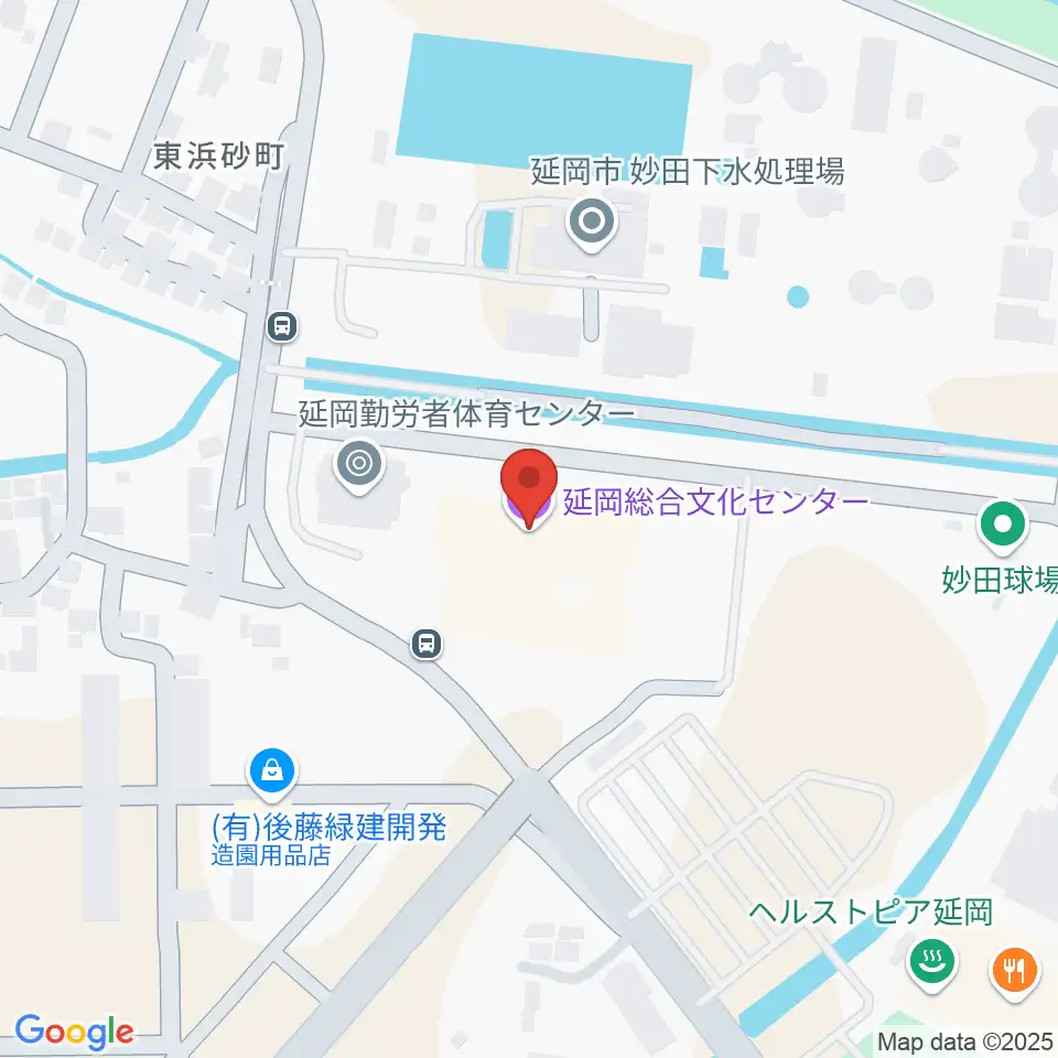 延岡総合文化センター周辺のホテル一覧地図