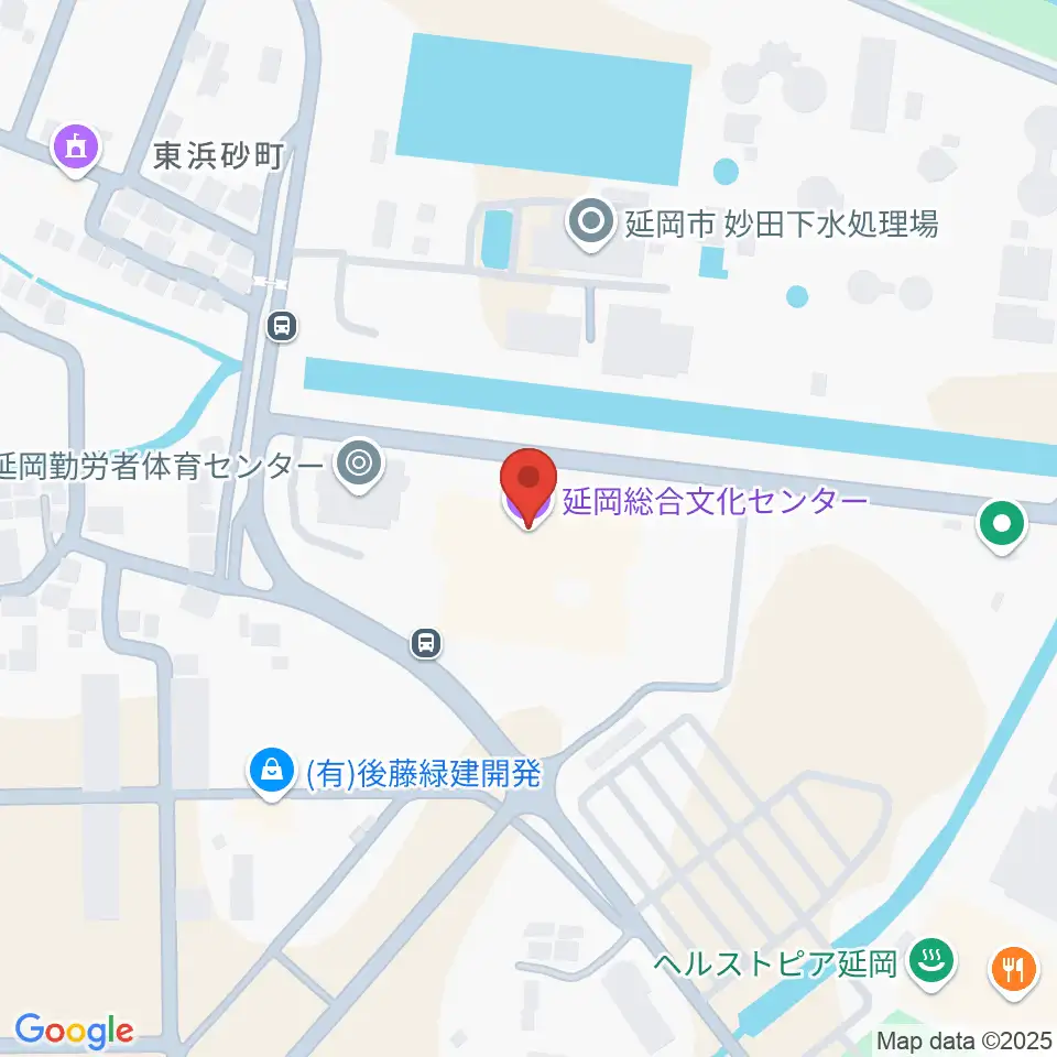 延岡総合文化センター周辺のホテル一覧地図