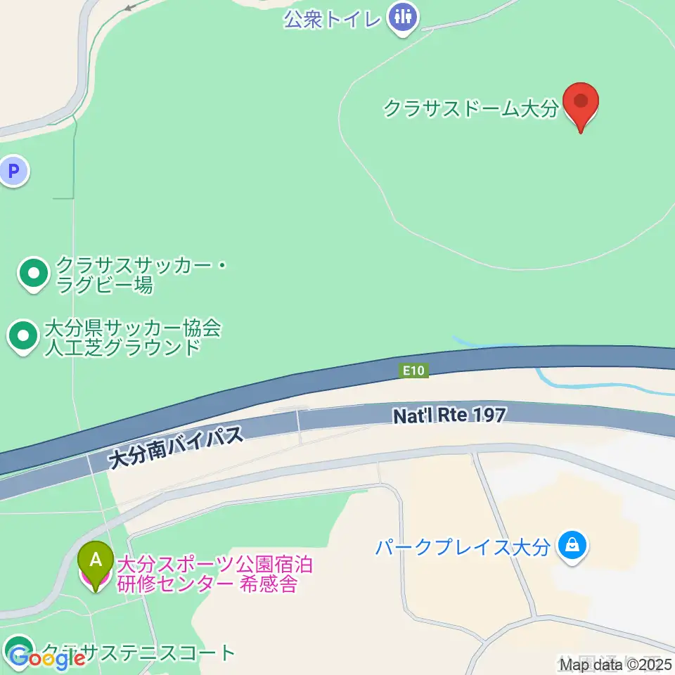 クラサスドーム大分周辺のホテル一覧地図