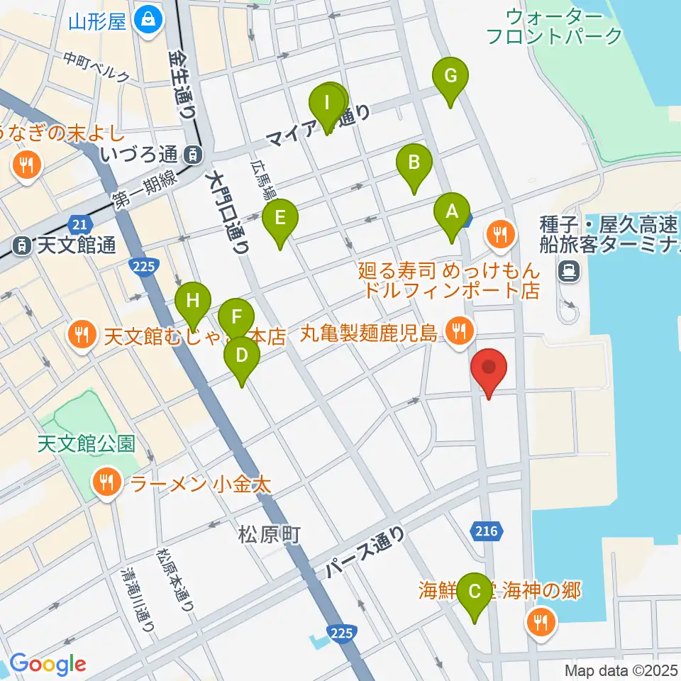シティエラ周辺のホテル一覧地図
