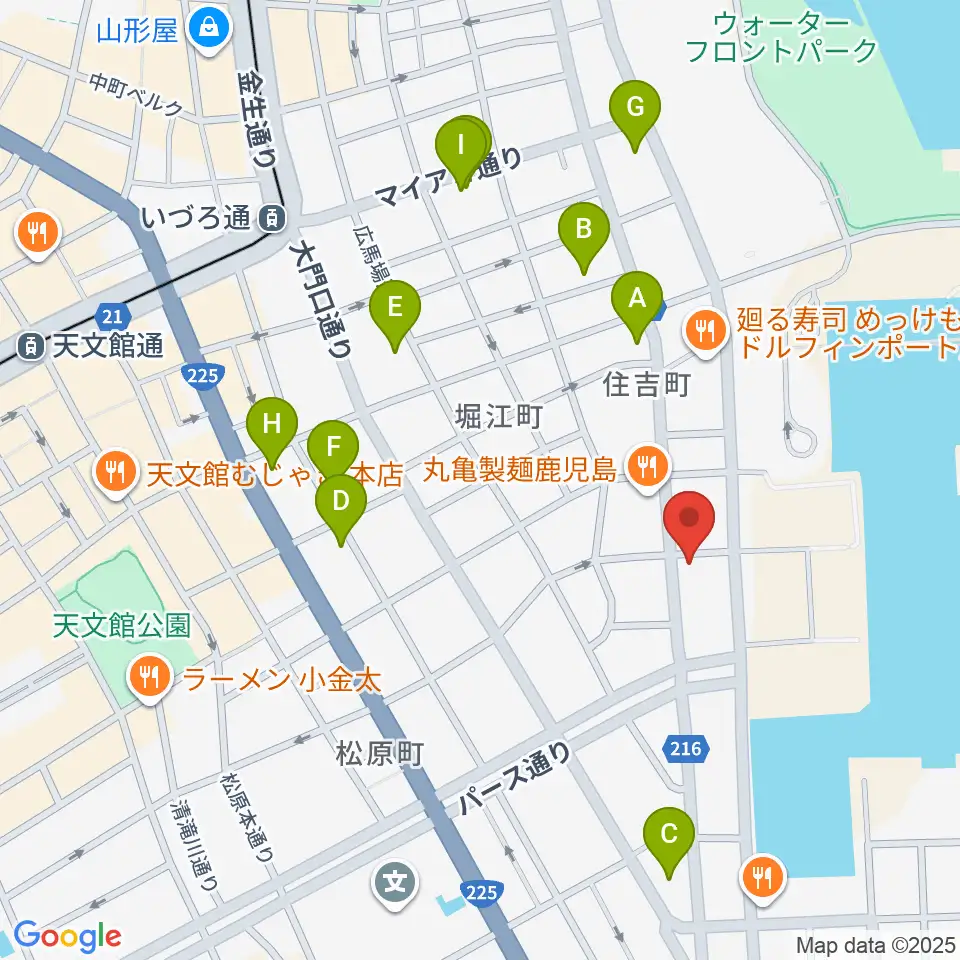 シティエラ周辺のホテル一覧地図