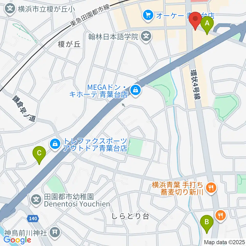 井桁ギター教室周辺のホテル一覧地図