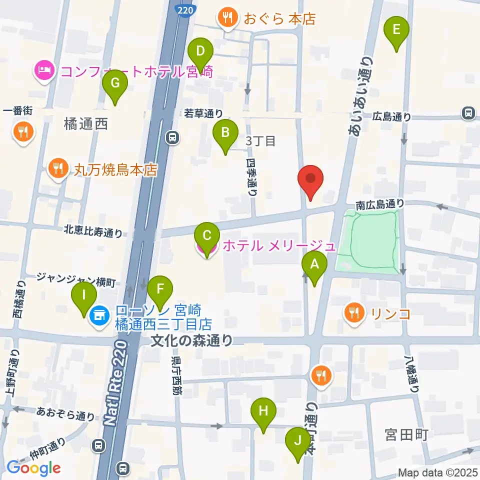 ドラゴンヘッド音楽スタジオ周辺のホテル一覧地図