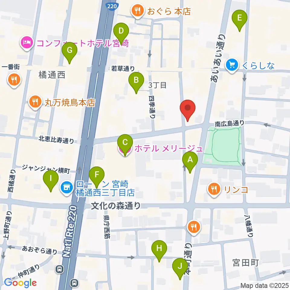 ドラゴンヘッド音楽スタジオ周辺のホテル一覧地図