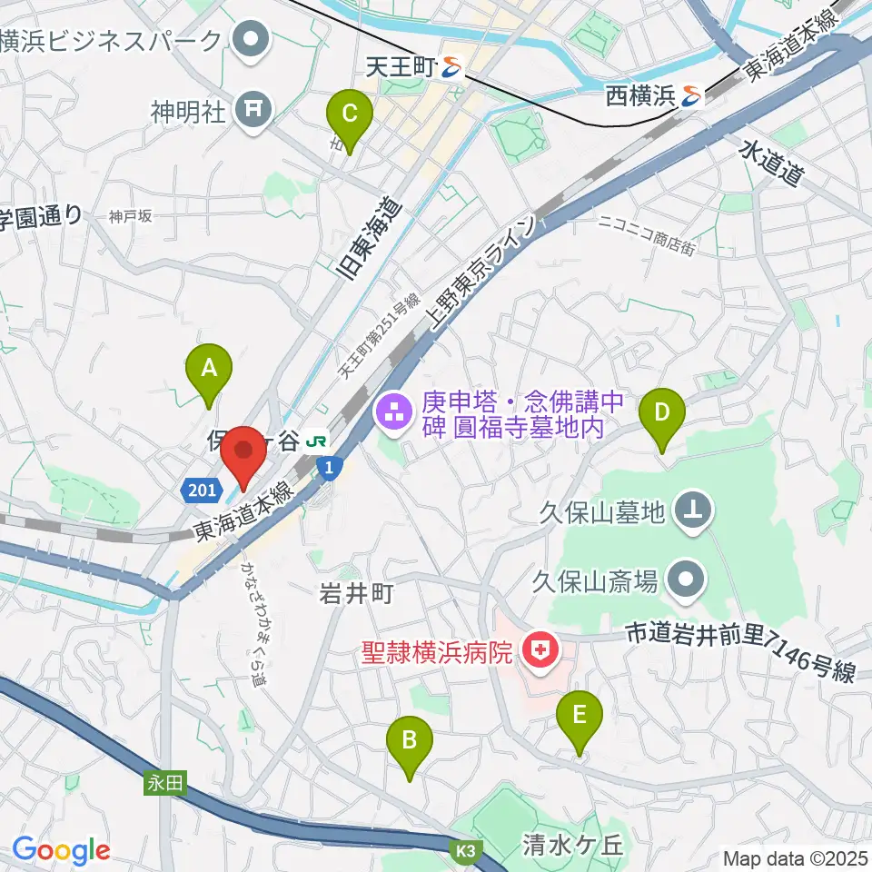 泉ギター教室周辺のホテル一覧地図