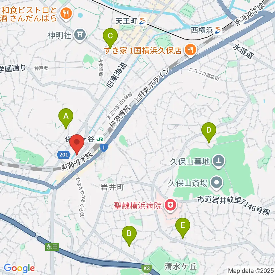泉ギター教室周辺のホテル一覧地図