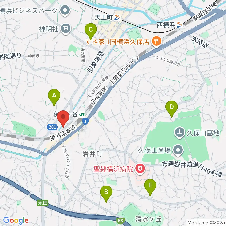 泉ギター教室周辺のホテル一覧地図