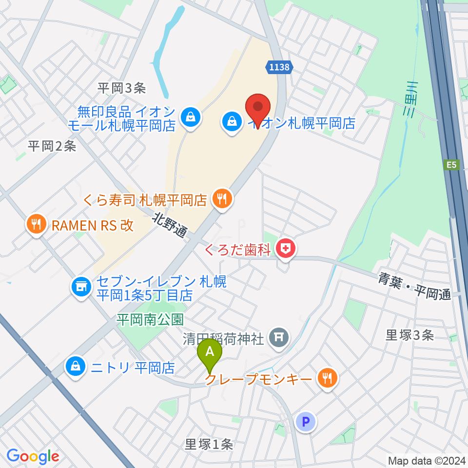 札幌カルチャーセンター平岡周辺のホテル一覧地図