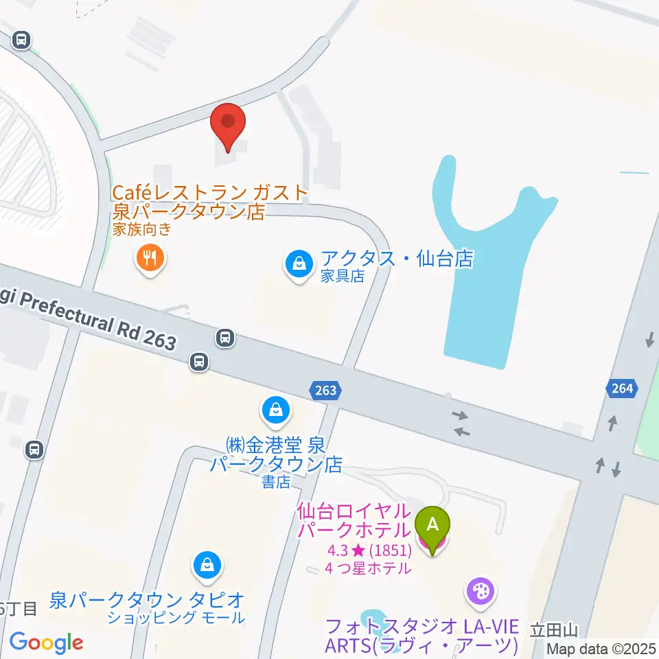 泉パークタウンカルチャーセンター周辺のホテル一覧地図