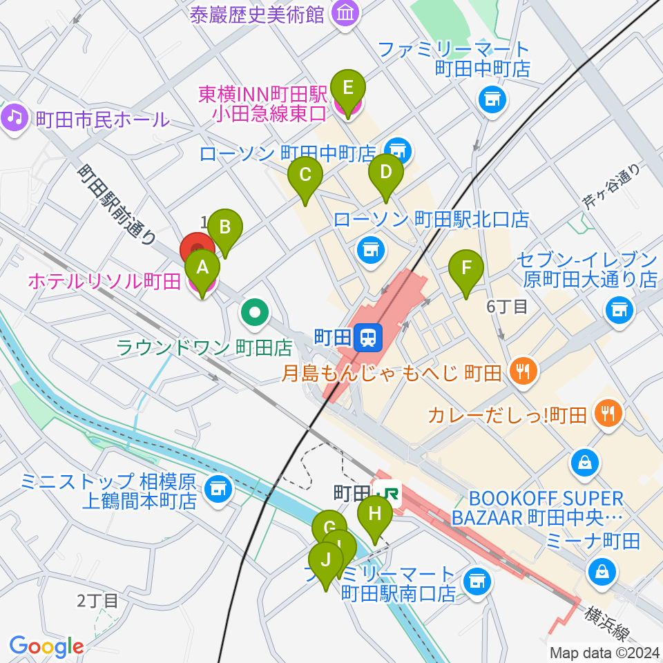 弦楽器工房シゲッティ周辺のホテル一覧地図