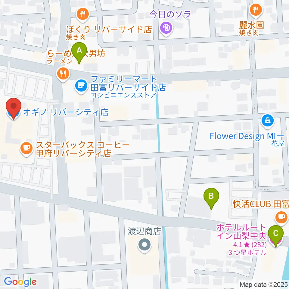 リバーシティーカルチャーセンター周辺のホテル一覧地図