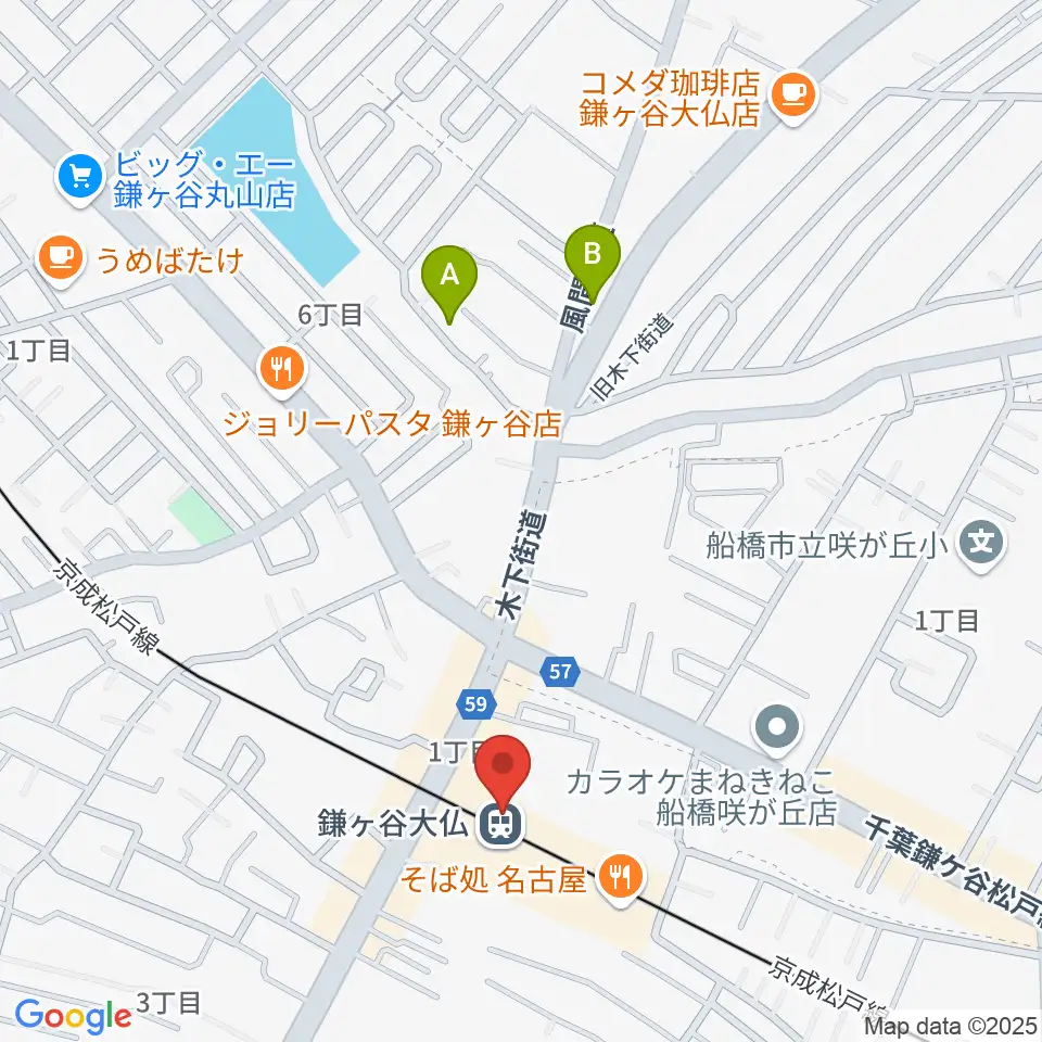 鎌ケ谷カルチャーセンター周辺のホテル一覧地図
