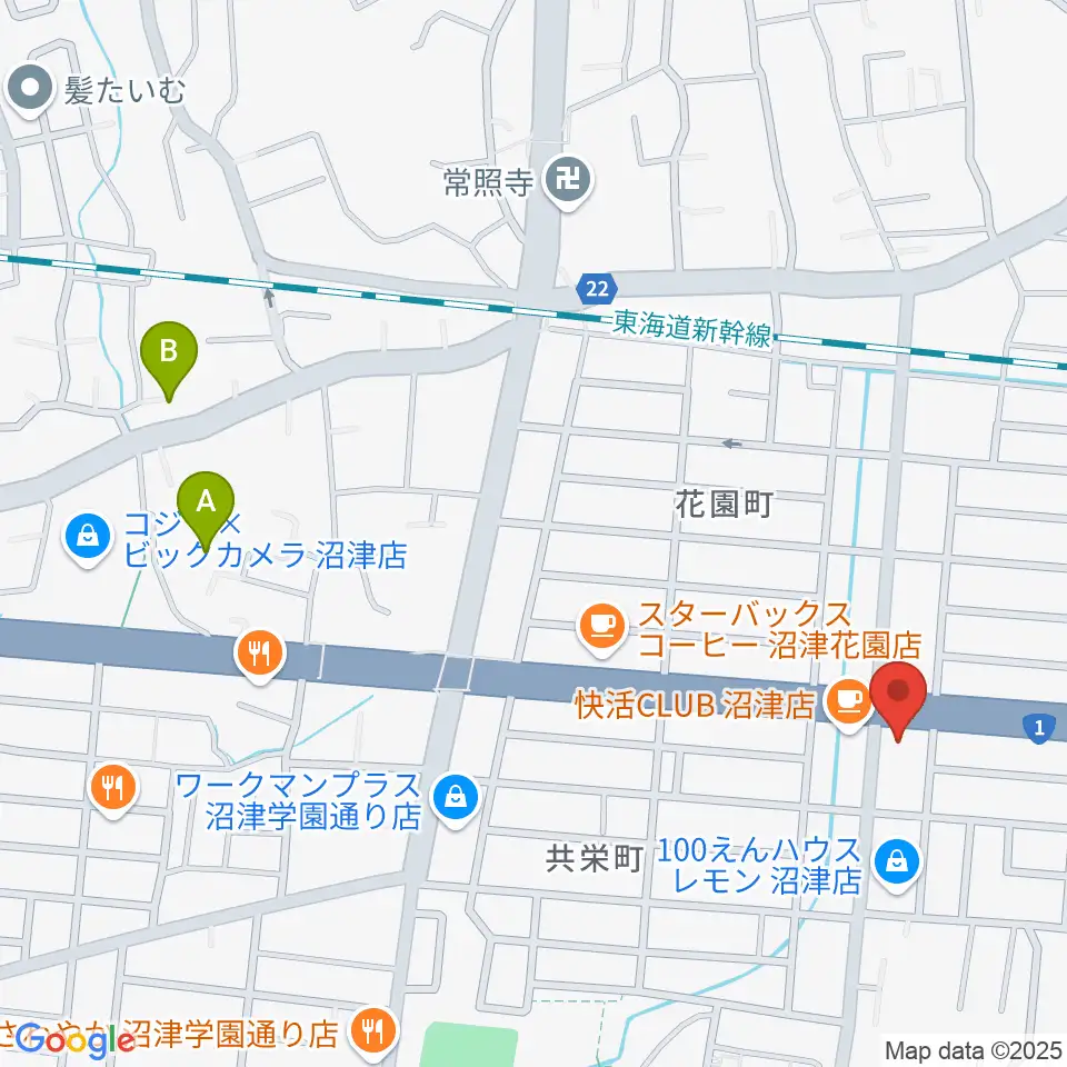 すみやグッディ沼津店周辺のホテル一覧地図